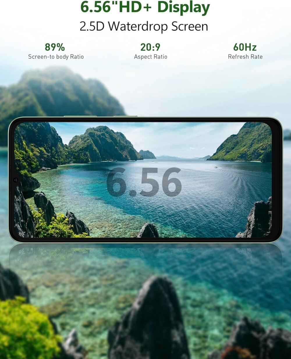 Ulefone Note 19 Unlocked Phones, 6.56" HD+ Display, Android 14, 8-Core 6GB+32GB, 5000mAh Battery, 3-Card Slots, Dual 4G Unlocked Smartphones, 8MP+5MP Camera, GPS/Face Recognition - Black - Image 4
