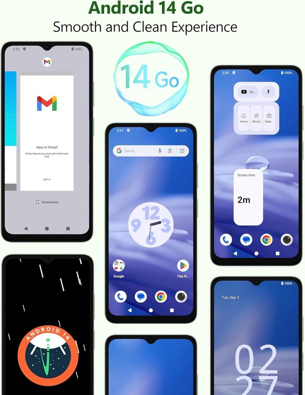 Ulefone Note 19 Unlocked Phones, 6.56" HD+ Display, Android 14, 8-Core 6GB+32GB, 5000mAh Battery, 3-Card Slots, Dual 4G Unlocked Smartphones, 8MP+5MP Camera, GPS/Face Recognition - Black - Image 9