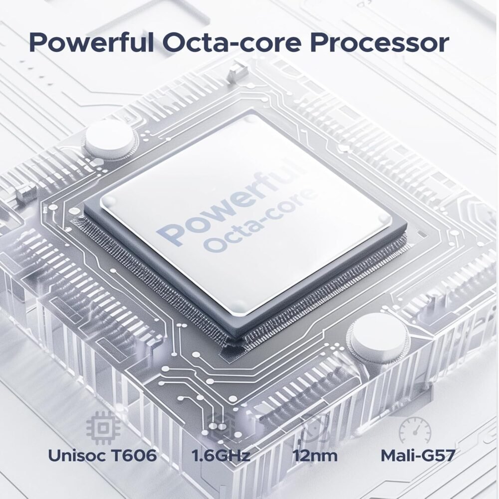 DOOGEE U11(2025) Android 15 Tablet, 11 inch Tablet 16GB+128GB/2TB TF Octa-Core 90Hz Display, 8580mAh, Netflix 1080P,Bluetooth 5.0+5G WiFi Tablets, 13MP+5MP, Face ID,Metal Body-Black - Image 7
