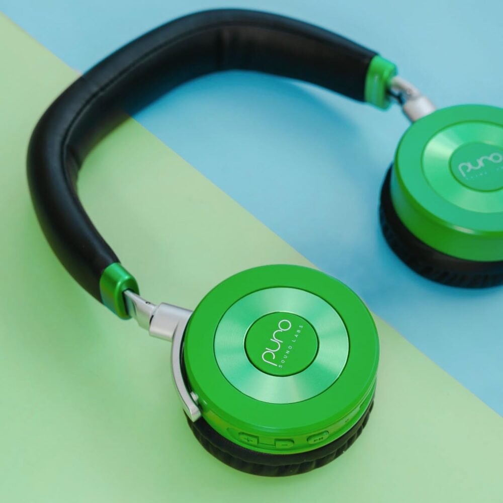 Puro Sound Labs JuniorJam Plus Volume Limiting Headphones for Kids, Safer Audio to Protect Hearing- Adjustable Bluetooth Headphones for Tablets, Smartphones, PCs- 22-Hour Battery Life (Green) - Image 6