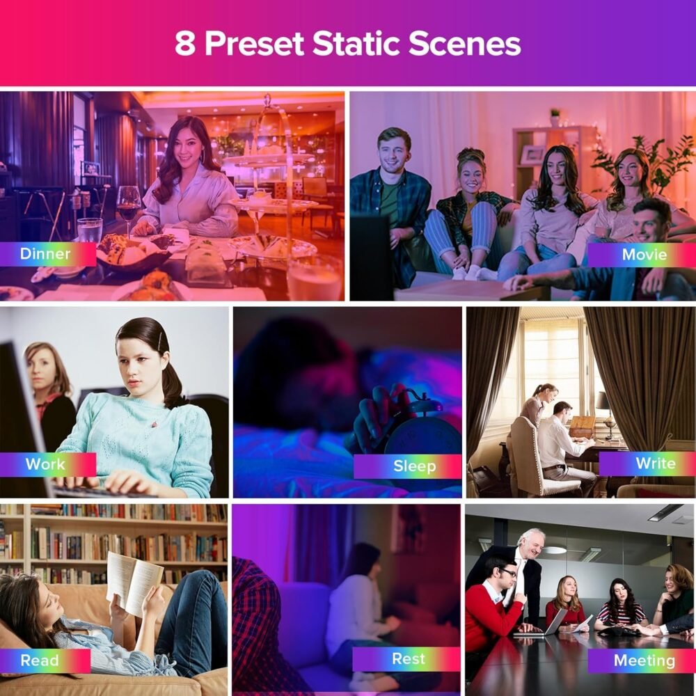 SANSI Smart Light Bulb, Full Color Changing Dimmable Smart WiFi Bulbs Compatible with Alexa and Google Home, A21 18W 150W Equiv. 2000 Lumens Bright RGB Bulb, 2.4Ghz only No Hub Required - Image 7