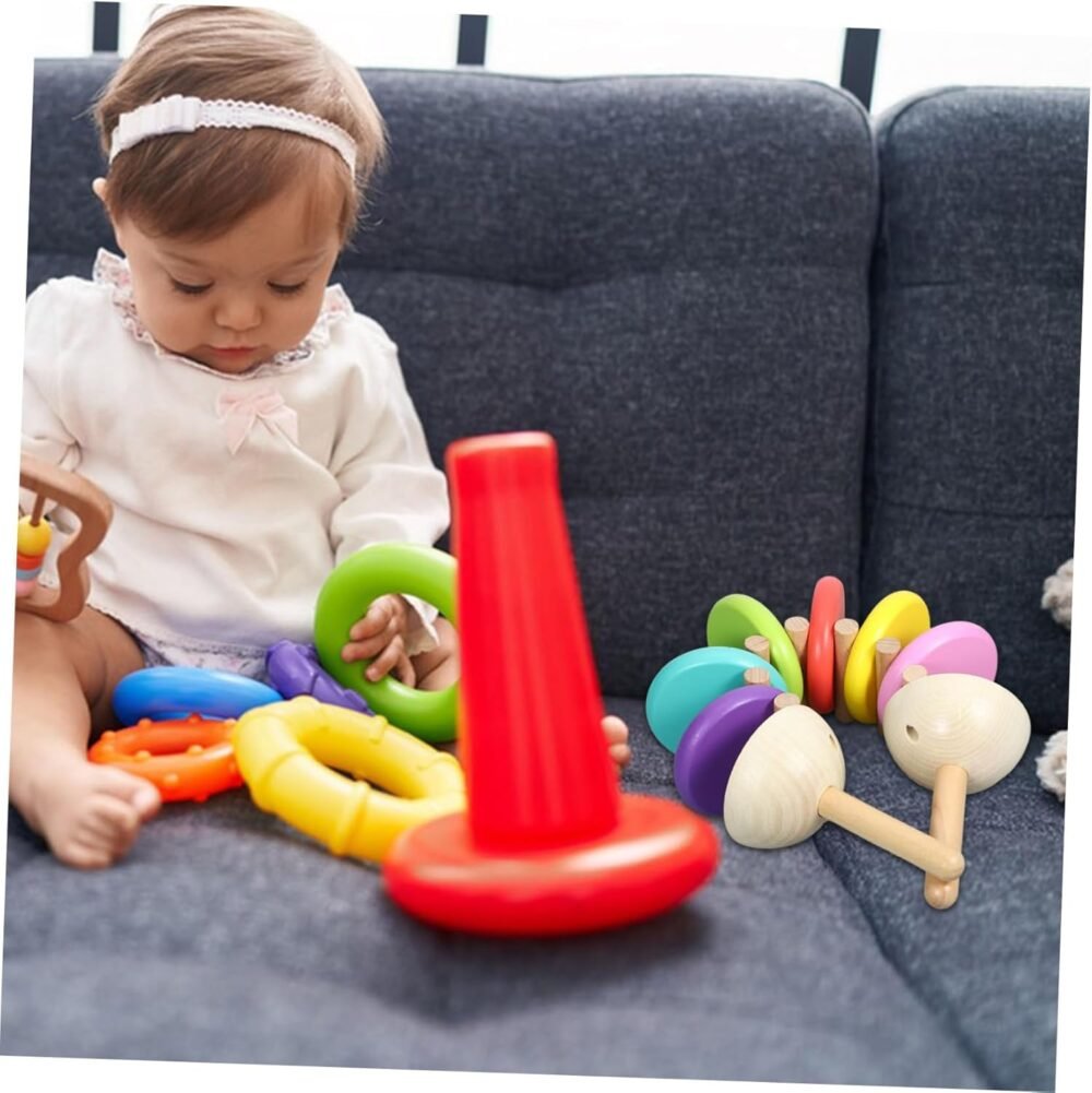 BESPORTBLE Wooden Castanet Musical for Handheld Music Instrument for Sensory Sound Making Educational for Early Childhood Development Present for Boys - Image 4