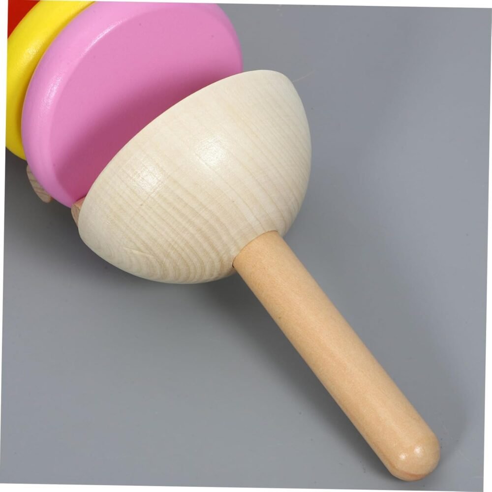 BESPORTBLE Wooden Castanet Musical for Handheld Music Instrument for Sensory Sound Making Educational for Early Childhood Development Present for Boys - Image 7
