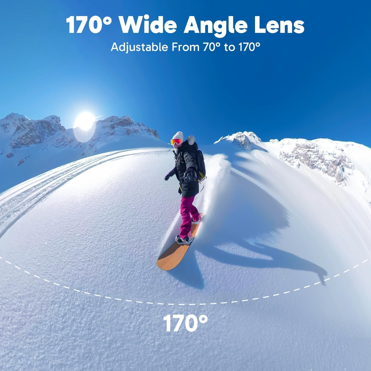 Dragon Touch Action Camera 4K 20MP 30FPS 100FT Waterproof Underwater Camera 170° Wide Angle WiFi Sports Cam with Remote 2 Batteries and Mounting Accessories Kit - Image 4