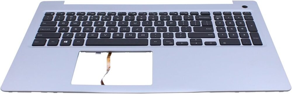 ApplianPar Silver Palmrest Upper Case with Backlit Keyboard for Dell Inspiron 15 5570 5575 MR2KH 0MR2KH - Image 3