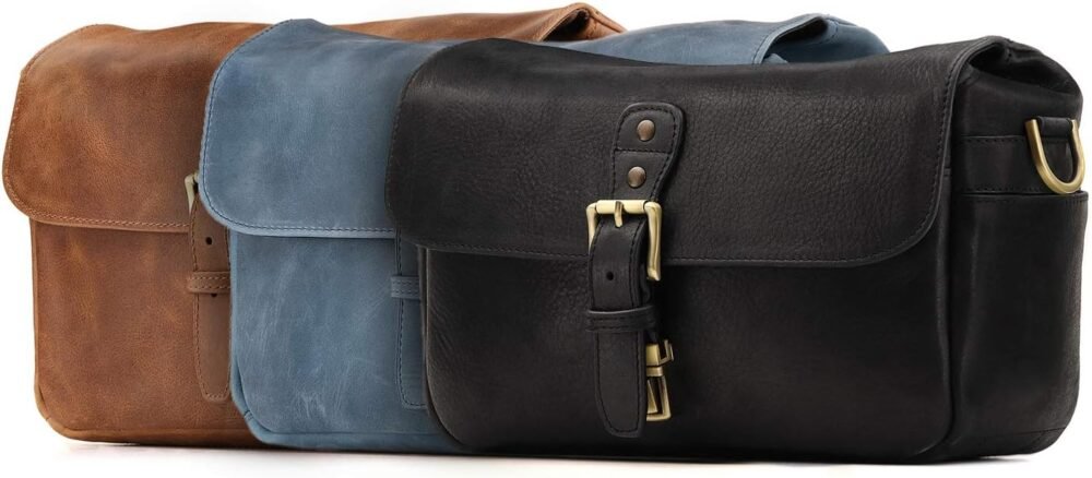 MegaGear Torres Genuine Leather Camera Messenger Bag for Mirrorless, Instant and DSLR Cameras - Image 10