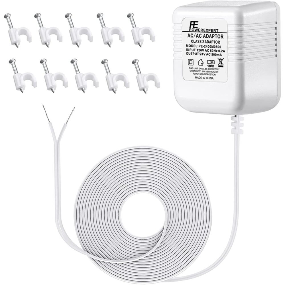 Thermostats 24 Volt Transformer C Wire Power Adapter for Nest, Ecobee, Honeywell WiFi Thermostats, Power Supply for Nest Hello, Ring Smart Doorbells Chime - Image 8