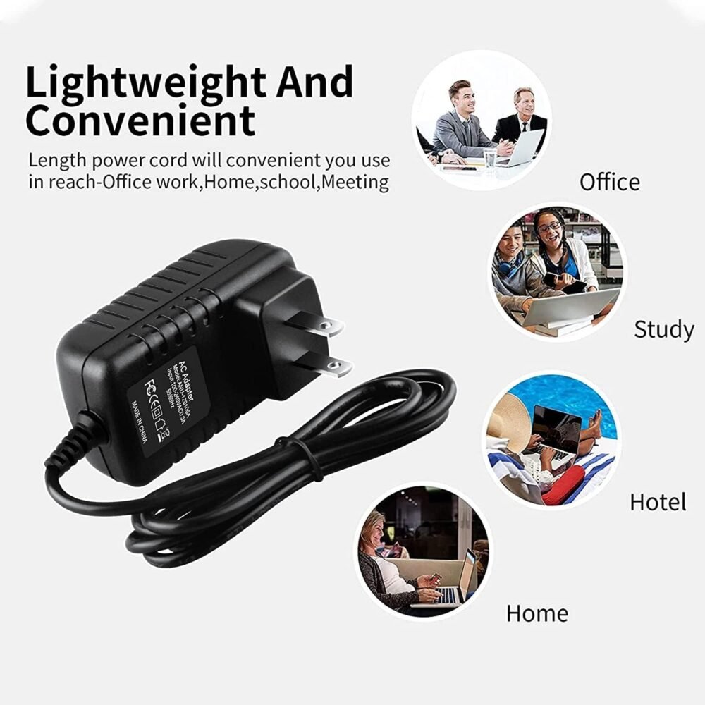 Replacement 3.5mm DC Jack 6V Power Adapter Compatible with Vtech Argos Kid Super Star Black - Image 3