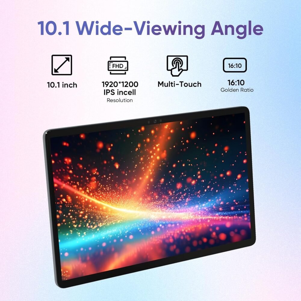 weelikeit Tablet 10 inch, Android 14 Tablets with Octa-Core Processor 14GB(6+8) RAM 128GB ROM, 1200x1920 FHD Screen, 5G WiFi, 5MP+13MP Dual Camera, Bluetooth 5.0, 7000mAh Battery (Gray) - Image 4