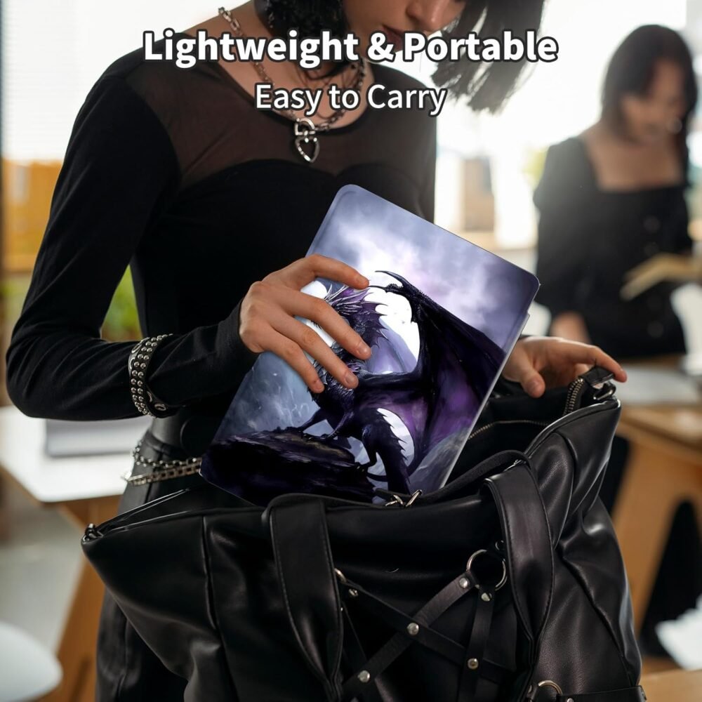 for Amazon Fire Max 11 Tablet Case,(13th Generation, 2023 Release) 360 Degree Rotating Swivel PU Leather Stand Flip Folio Cover with Auto Wake/Sleep Case for Fire Max 11,Cool Purple Dragon - Image 7