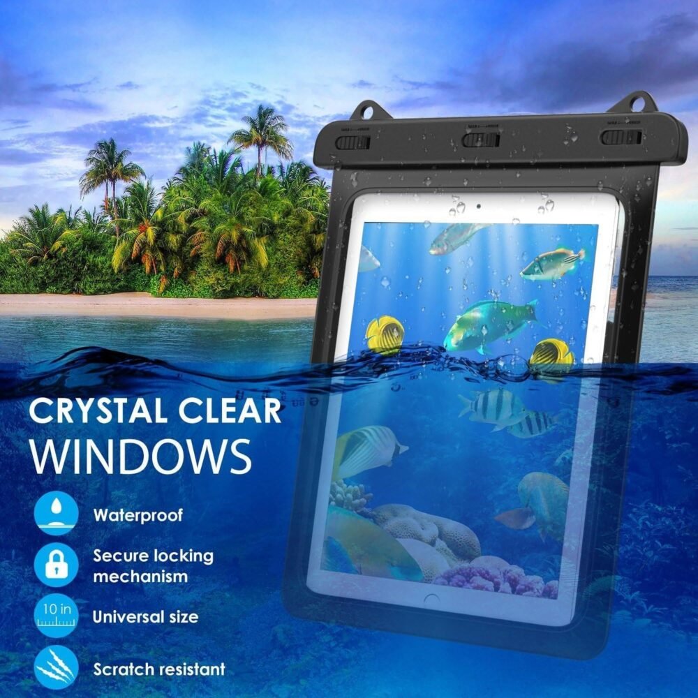 Waterproof Case Underwater Bag Compatible with Amazon Fire HD 8, Plus (10th Gen 2020 Rel), Amazon Fire HD 8 Kids Edition (10th Gen 2020 Rel), Floating Cover Touch Screen IPX8 - Image 6