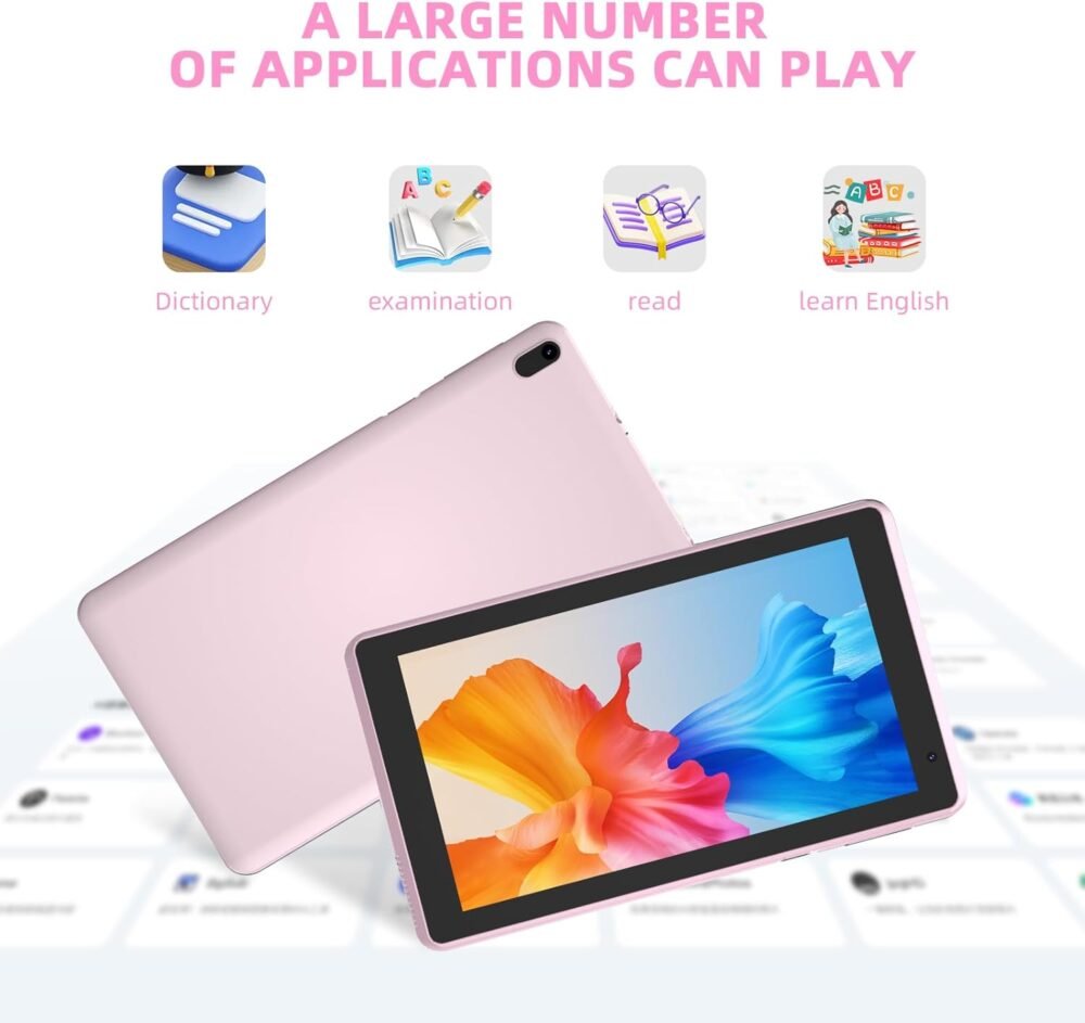 2025 Android 14 Tablet, 7 inch 4GB RAM+32GB ROM/ 1TB Expandable Tableta PC,1.6Ghz Quad-core Processor Computer, 1024 * 600 IPS Touch Screen, 5MP Dual Camera, WiFi, Game, Bluetooth Tablet - Image 5