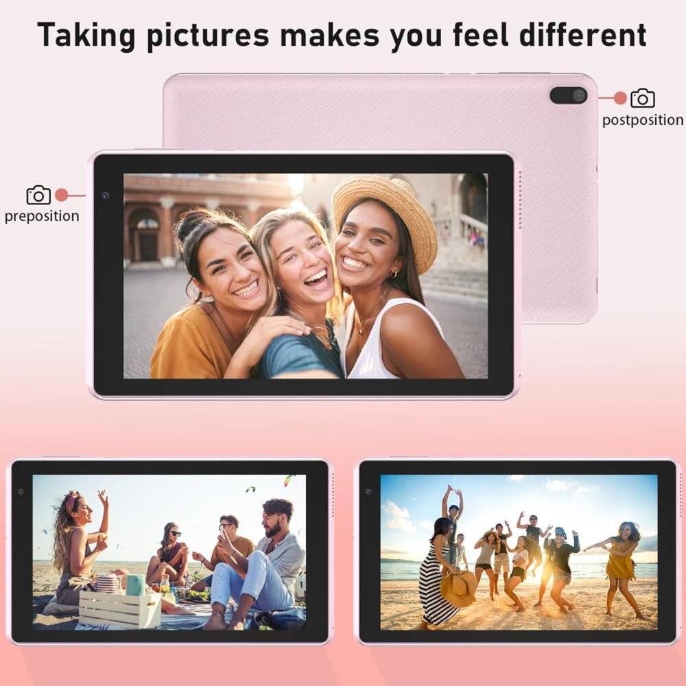 2025 Android 14 Tablet, 7 inch 4GB RAM+32GB ROM/ 1TB Expandable Tableta PC,1.6Ghz Quad-core Processor Computer, 1024 * 600 IPS Touch Screen, 5MP Dual Camera, WiFi, Game, Bluetooth Tablet - Image 6