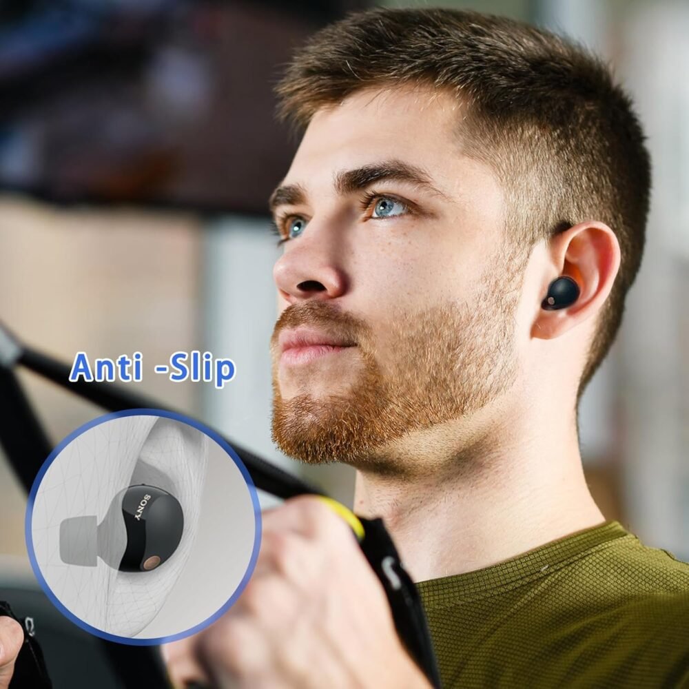 3 Pairs Memory Foam Eartips Ear Buds for Sony WF-1000XM5, Ear Tips Replacement Sony Ear Piece Foam Tips for WF-1000XM5 Fit Charging Case(Matt Surface, M) - Image 8