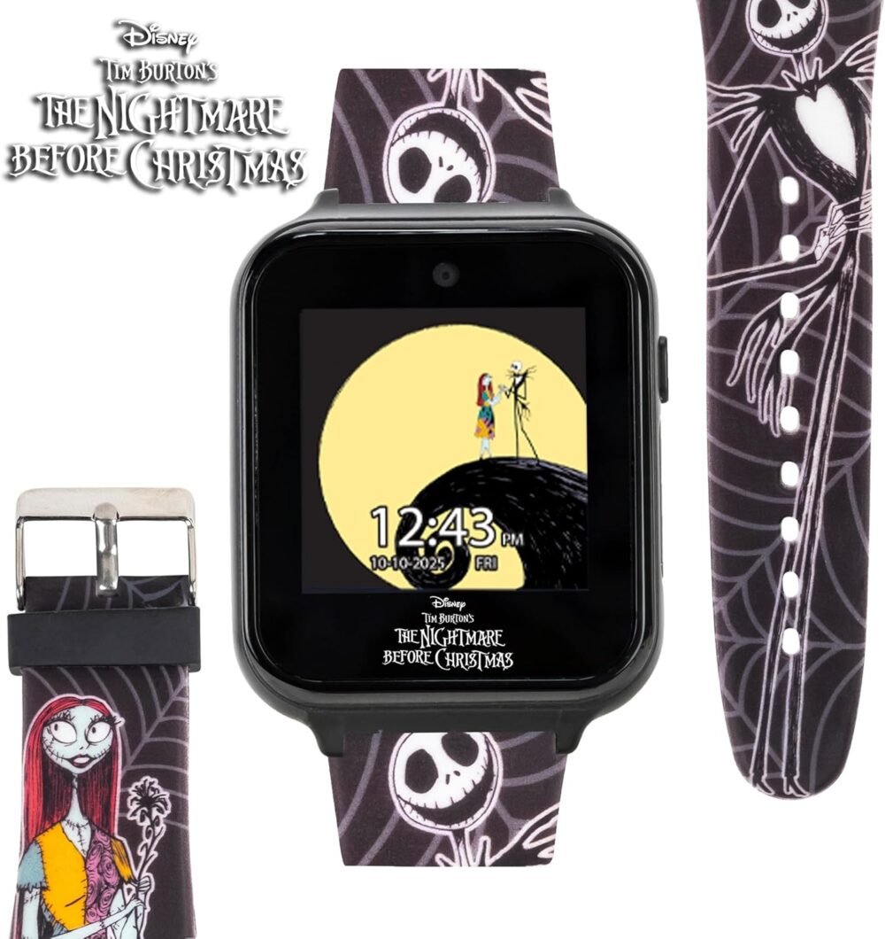 Accutime Nightmare Before Christmas Interactive Smartwatch for Kids - Camera, Games & Fitness Features - Image 5