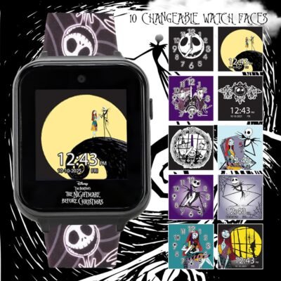 Accutime Nightmare Before Christmas Interactive Smartwatch for Kids - Camera, Games & Fitness Features - Image 6