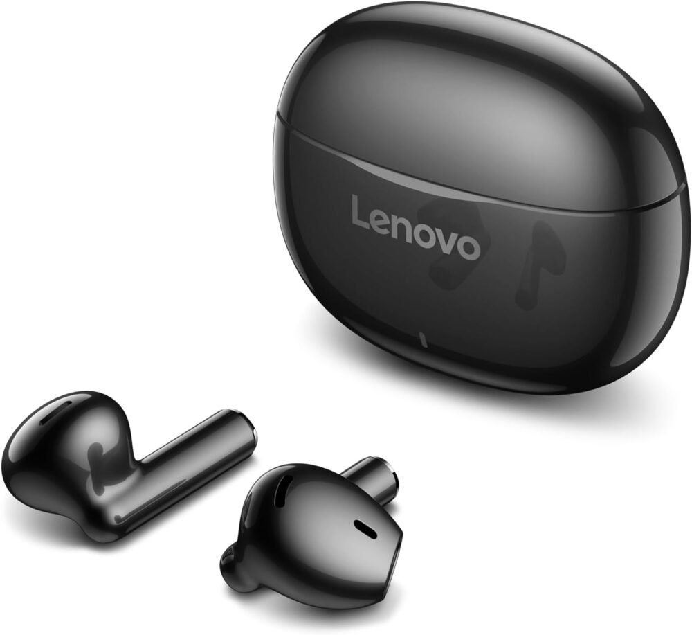 Lenovo E310 True Wireless Stereo Earbuds Bluetooth 5.3 ENC Noise-Cancelling Earbuds with 13mm Speaker Type-C Charging 20h Battery Life for Music Calls Comfortable Fit Wireless Earbuds - Black - Image 5