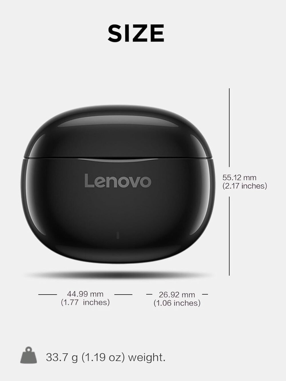Lenovo E310 True Wireless Stereo Earbuds Bluetooth 5.3 ENC Noise-Cancelling Earbuds with 13mm Speaker Type-C Charging 20h Battery Life for Music Calls Comfortable Fit Wireless Earbuds - Black - Image 7