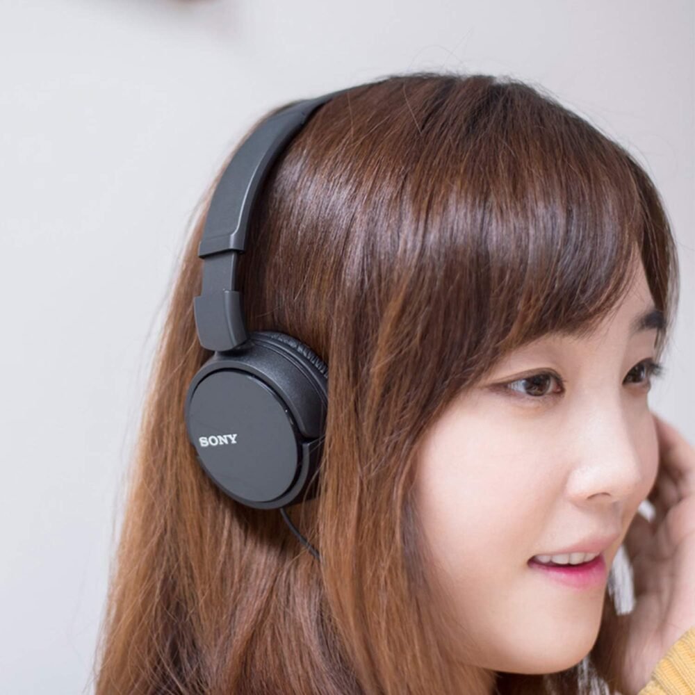 Sony ZX Series Wired On-Ear Headphones, Black MDR-ZX110 - Image 3