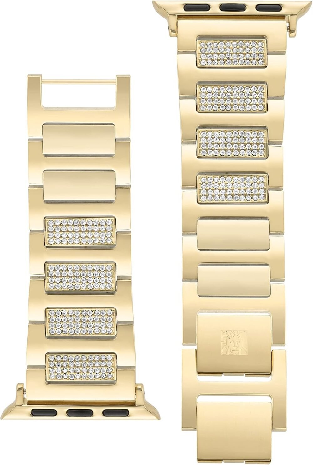 Anne Klein Premium Crystal Accented Fashion Bracelet for Apple Watch, Secure, Adjustable, Apple Watch Band Replacement, Fits Most Wrists - Image 4