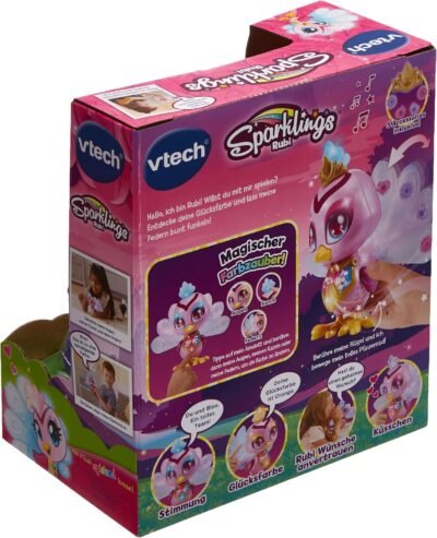 Vtech 80-532104 Sparklings Rubi the Peacock Electronic Pet with Accessories - Image 8