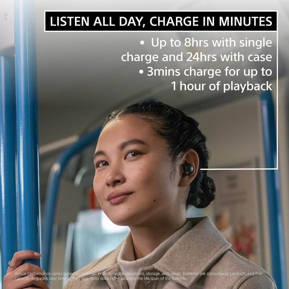 Sony WF-1000XM5 The Best Truly Wireless Noise Cancelling Earbuds Headphones, Bluetooth WF XM5 Earbuds with Alexa Built-in, Smoky Pink - Image 12