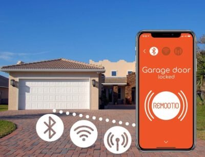 2 WiFi and Bluetooth Smart Garage Door opener with iOS and Android App, Apple Home (HomeKit), Amazon Alexa, Google Home, SmartThings, Siri Shortcuts compatible. With sensor and power adapter. - Image 3