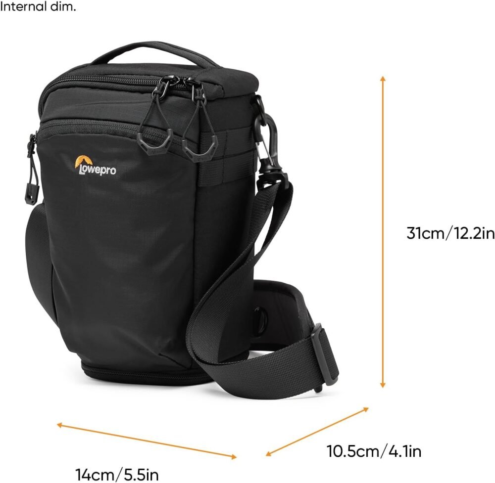 Lowepro ProTactic TLZ 70 Slim AW III Toploader Camera Bag, Camera Case for DSLR, Mirrorless, Vol. 4L Dim: 12.2x4.13x5.5in for Cameras w/Lens attached,Modular Shoulder Bag,for Photographer/Videographer - Image 3