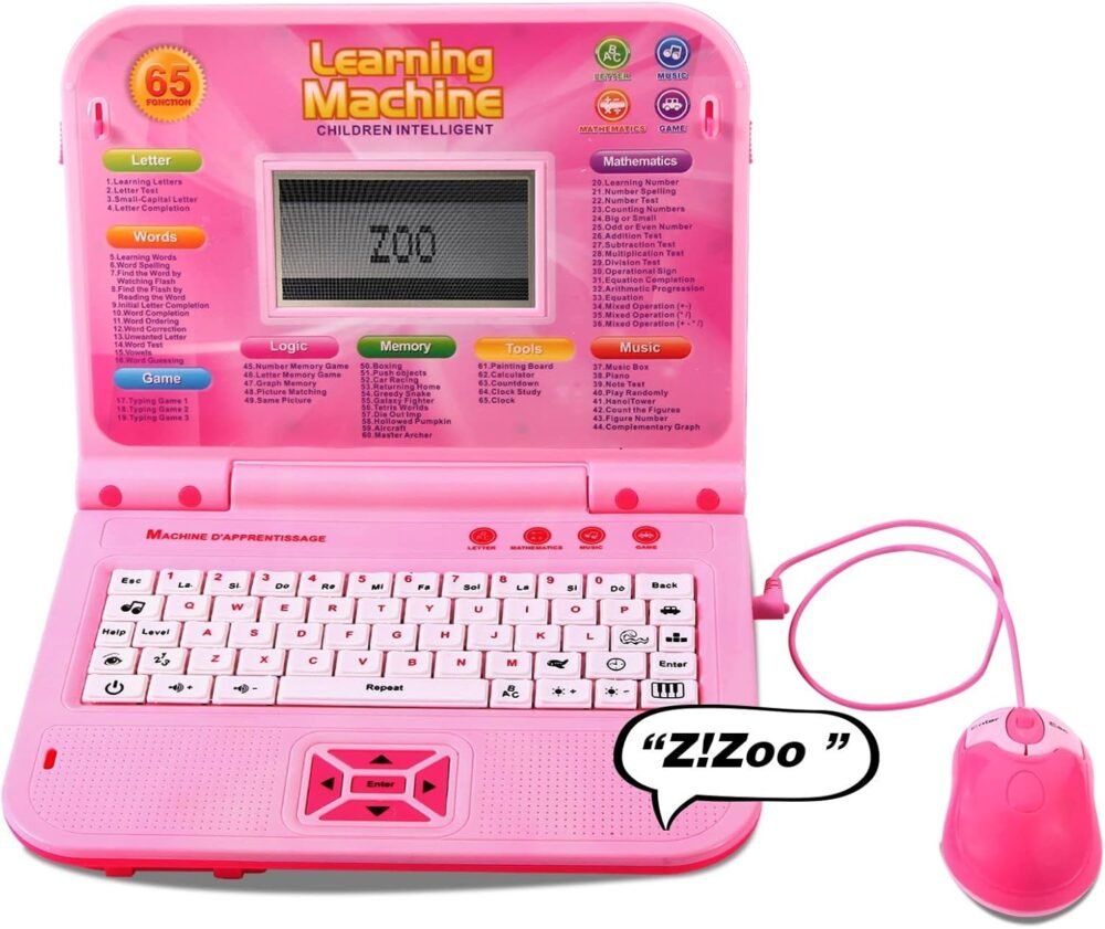 LESHITIAN Kids Laptop, 65 Learning Modes, Educational Learning Computers for Kids Ages 3+ - Image 3