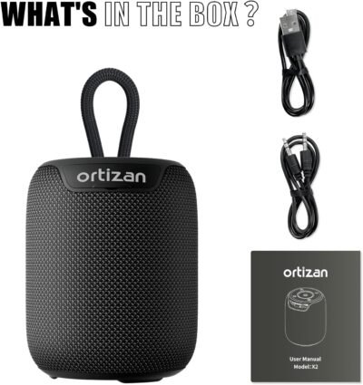Ortizan Portable Bluetooth Speaker with Big Sound,Punchy Bass,IPX7 Waterproof,15H Playtime,Bluetooth 5.3,AUX&TF Card,Stereo Pairing,Small Wireless Speaker for Outdoor,Electronic Gadgets,Gift Ideas - Image 10
