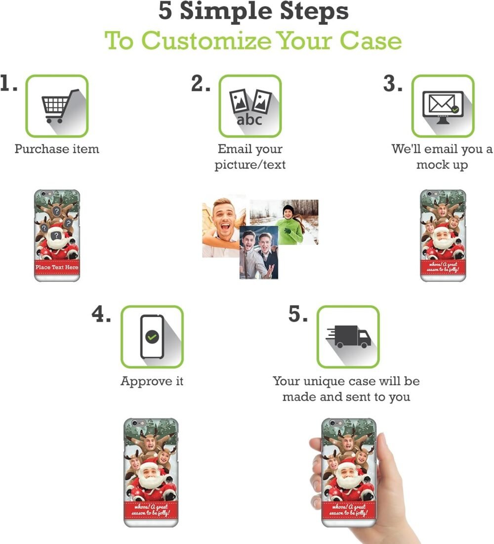 Custom Customized Personalized Santa Christmas Leather Book Wallet Case Cover Compatible with OnePlus Nord N30 - Image 3
