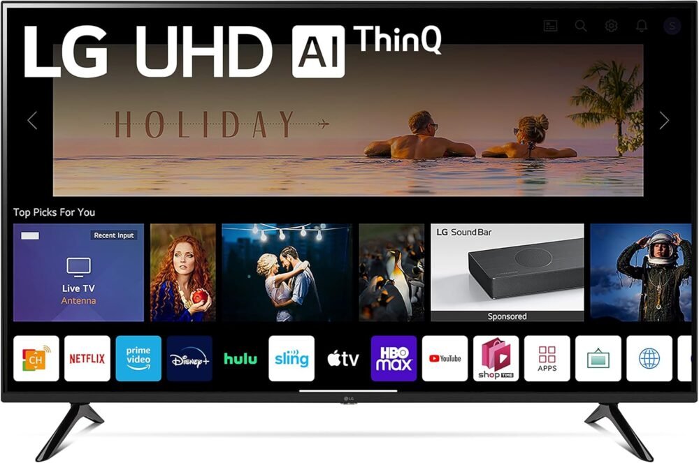 LG 55-Inch Class UQ7570 Series 4K Smart TV, AI-Powered 4K, Cloud Gaming (55UQ7570PUJ, 2022), Black - Image 9
