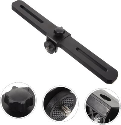 BESTonZON Live Bracket Tripod Recording Filming Video Microphone Camera Cell Phone Stand Cellphone Stand Light Bar Mounting Brackets Strip Light Mounting Brackets Flash Bracket Black Metal - Image 5