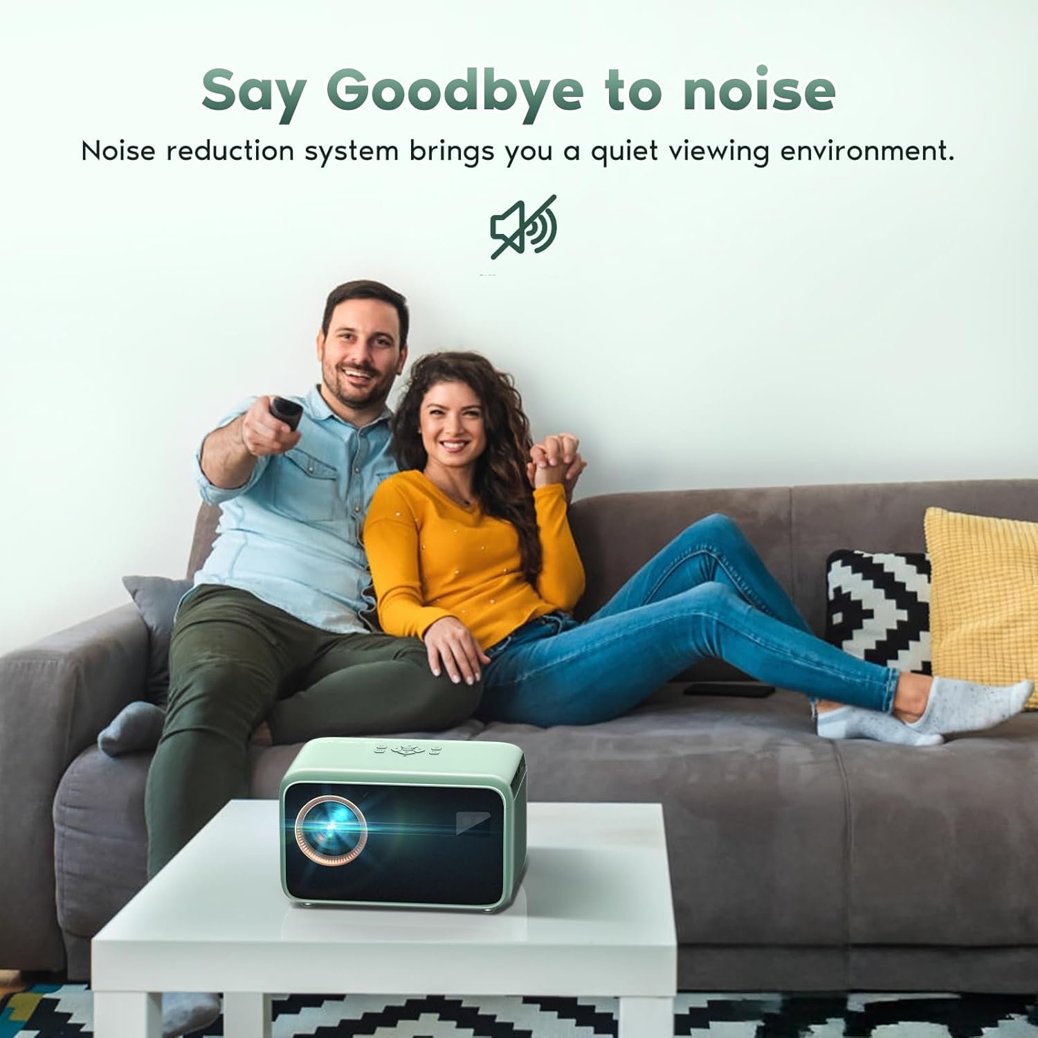 【Electric Focus】4K Projector with WiFi and Bluetooth, TMY Portable Projector with Zoom Function, Movie Projector for Phone/TV Stick/HDMI/USB/Laptop/DVD/PS5, Mini Projector for Bedroom or Outdoor - Image 8