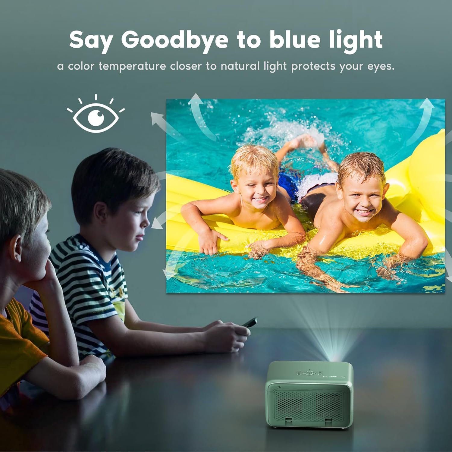 【Electric Focus】4K Projector with WiFi and Bluetooth, TMY Portable Projector with Zoom Function, Movie Projector for Phone/TV Stick/HDMI/USB/Laptop/DVD/PS5, Mini Projector for Bedroom or Outdoor - Image 9