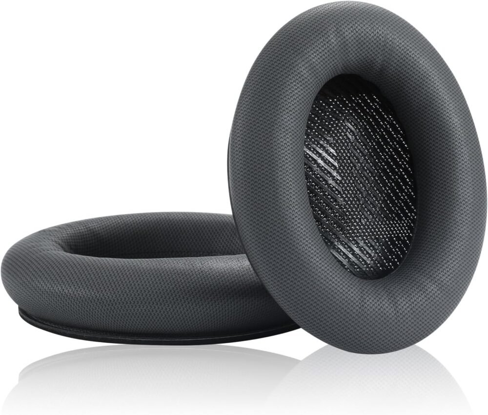 Replacement Ear Pads Cushions, Ear Covers for Bose QuietComfort 45 QC45 QC35 QC35 ii QC25 Over-Ear Headphones (Grey) - Image 3