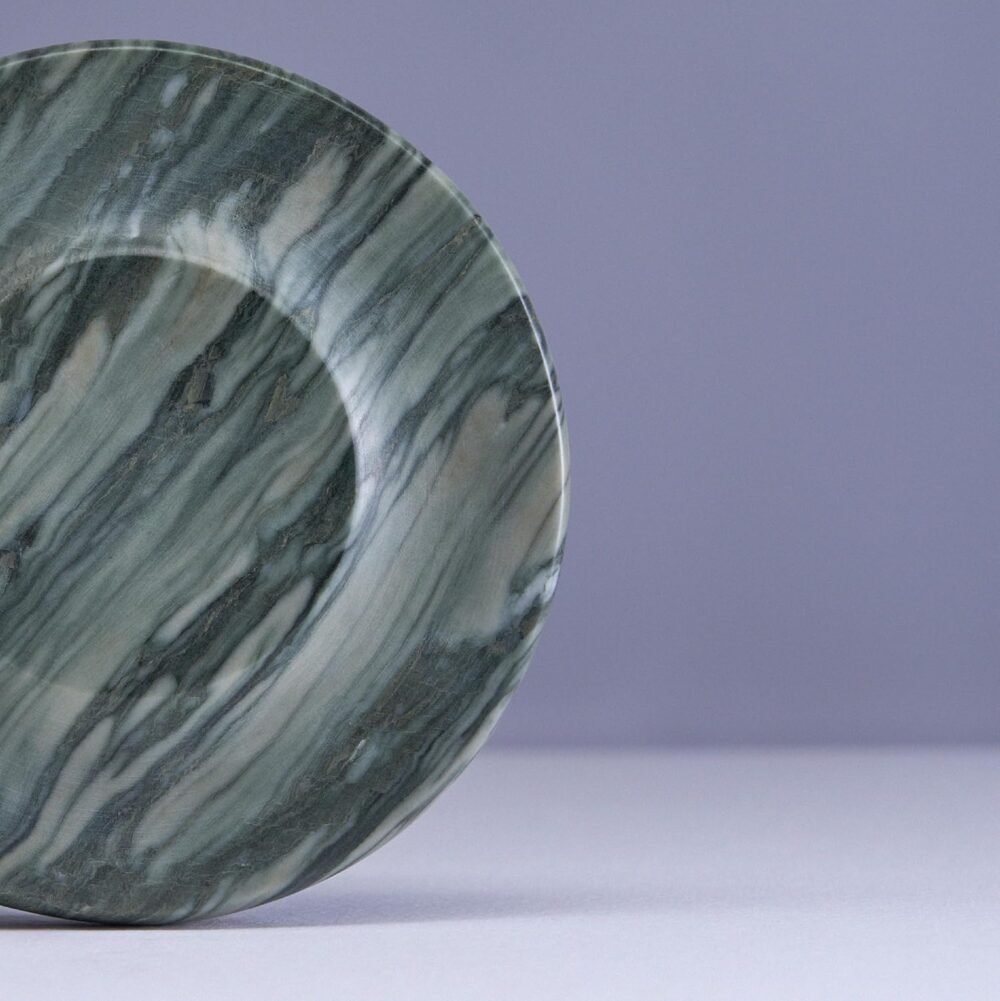Einova Classic Stone – Marble Wireless Charger Designed in Italy, Wireless Charging Pad, Integrated 6 ft USB-C Cable, Smartphones, Wireless Earbuds, Smartwatches – Pine Verde Alpi Marble - Image 5