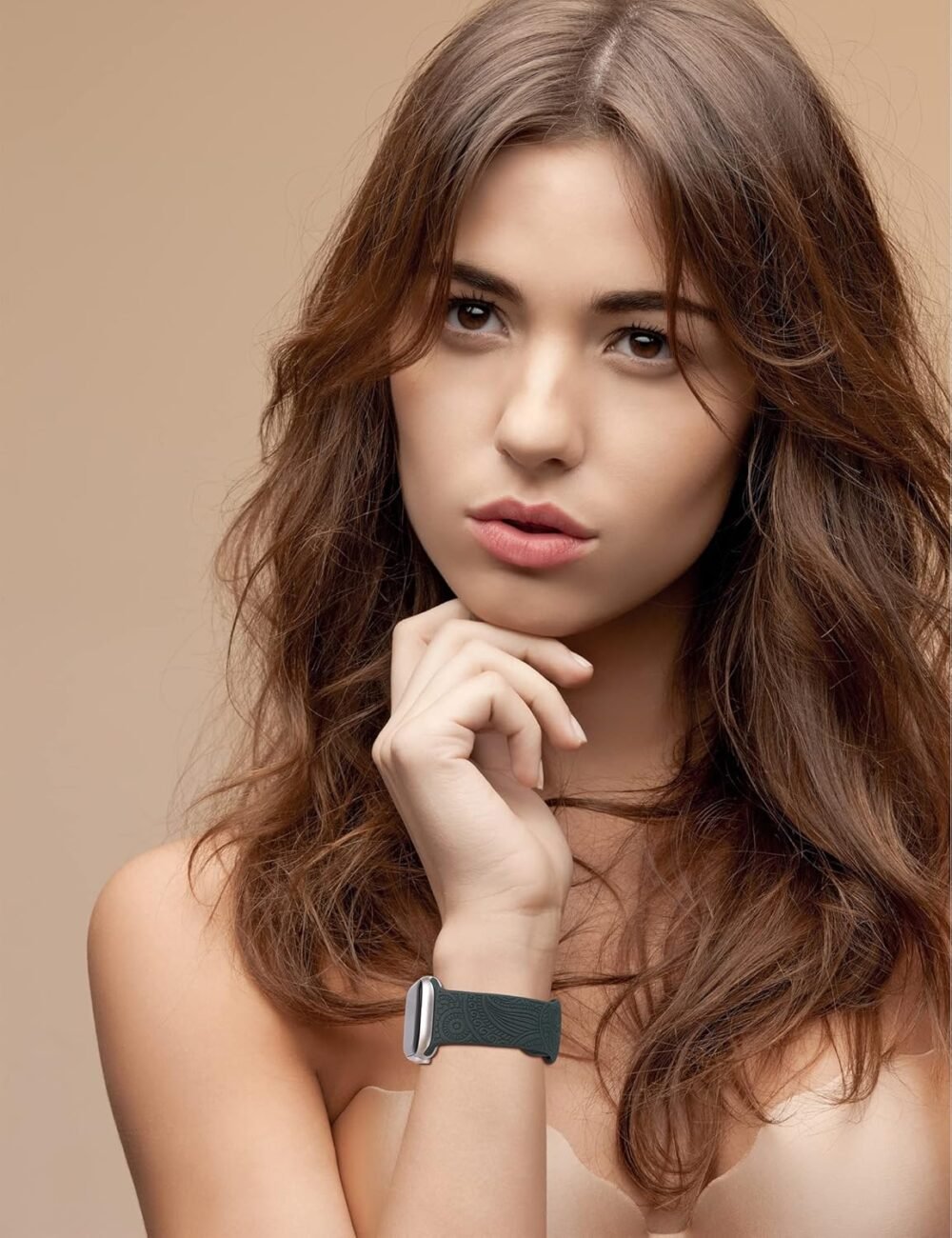 TOYOUTHS 3 Pack Boho Engraved Bands Compatible with Apple Watch Bands 42/41/40/38mm Women Men, Bohemian Pretty Sport Soft Silicone Fancy Dressy Straps for iWatch Series 10/9/SE/8/7/6/5/4/3/2/1 - Image 8