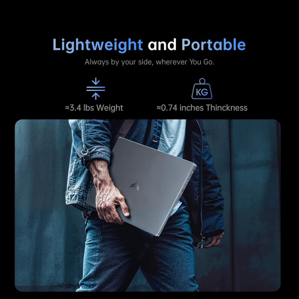 2025 Laptop,15.6In Windows 11 Laptop Computer with Quad Core-12th Alder Lake N97(Up to 3.6GHz), 16GB DDR4 512GB Hard Drive for Business, School, Offic - Image 8