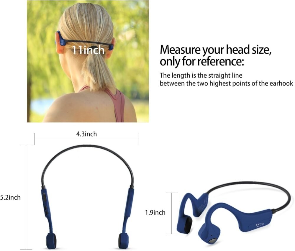 Open Ear Bone Conduction Headphones - Bluetooth 5.0 Headset, IP65 Waterproof Earphones, Type-C Charging, Long Battery Life, 25g Lightweight - Image 10