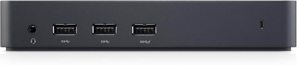 Dell USB 3.0 Ultra HD/4K Triple Display Docking Station (D3100), Black - Image 3