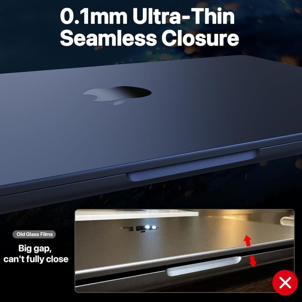for MacBook Air 13.6 inch Screen Protector M4 M3 M2 2025-2022 [Notchless Full-Coverage] [4K Ultra HD, Like Bare Screen] Laptop Screen Protector for MacBook Air 13" A3240 A3113 A2681 - Image 4