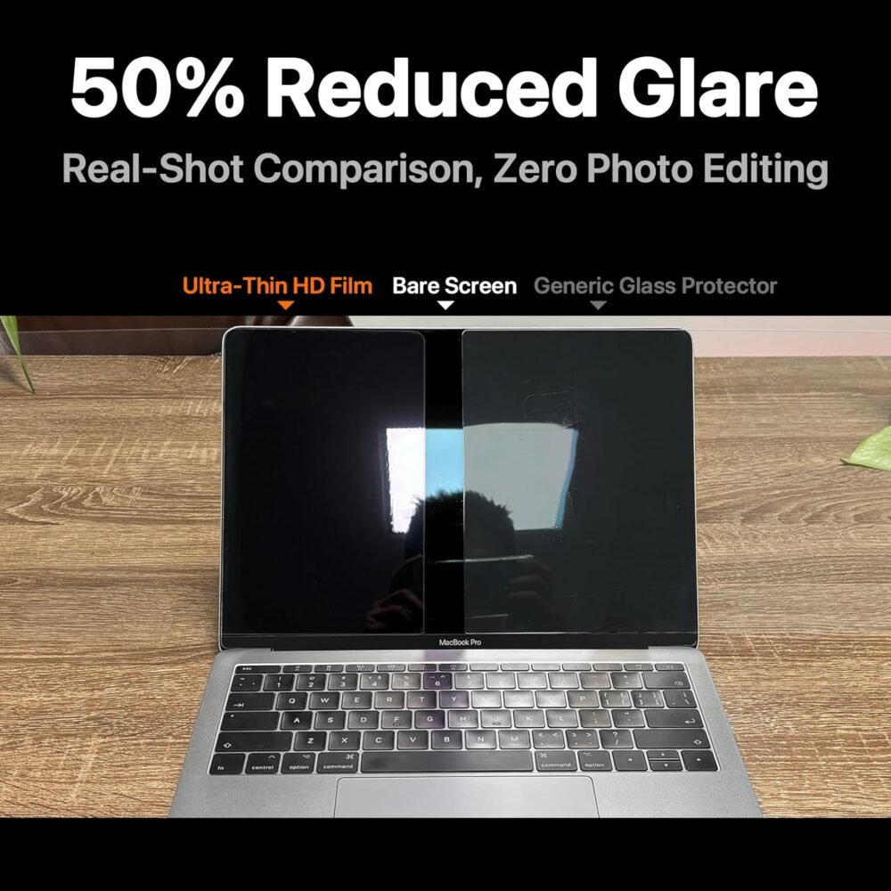 for MacBook Air 13.6 inch Screen Protector M4 M3 M2 2025-2022 [Notchless Full-Coverage] [4K Ultra HD, Like Bare Screen] Laptop Screen Protector for MacBook Air 13" A3240 A3113 A2681 - Image 6
