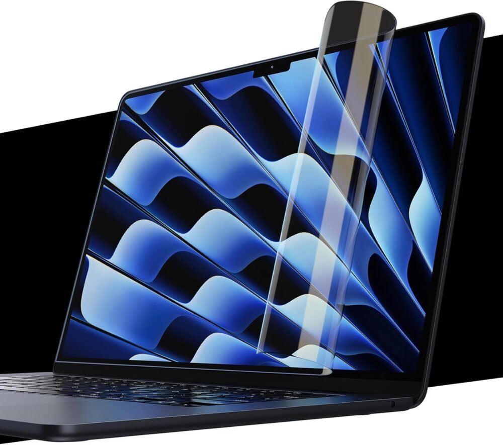 for MacBook Air 13.6 inch Screen Protector M4 M3 M2 2025-2022 [Notchless Full-Coverage] [4K Ultra HD, Like Bare Screen] Laptop Screen Protector for MacBook Air 13" A3240 A3113 A2681 - Image 8