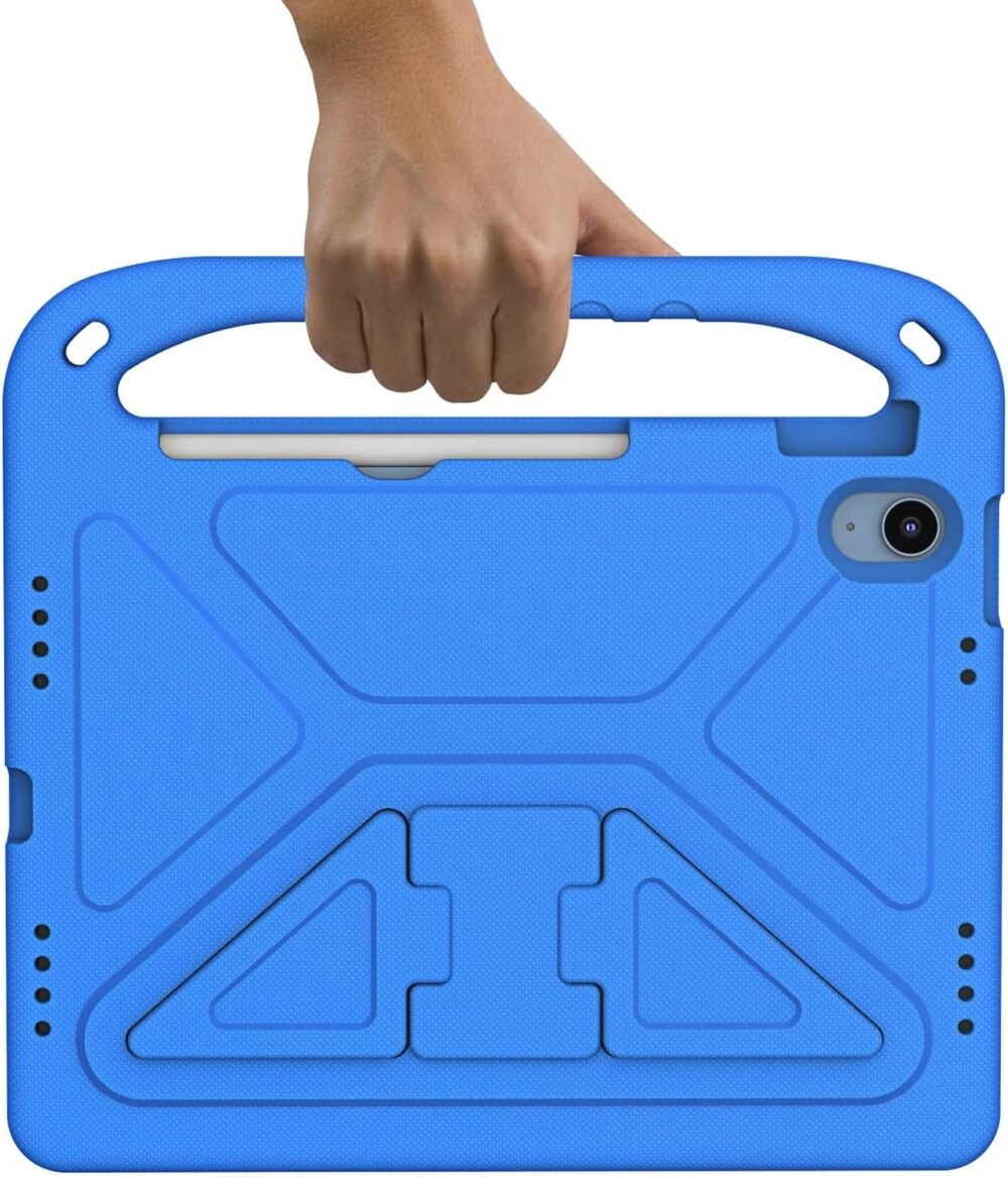 Compatible with iPad (A16) 11th Generation 11 Inch 2025 Kids Case,Lightweight EVA Kid Friendly Shockproof Protective Case,Handle Stand Heavy Duty Tablet Cover (Blue) - Image 3