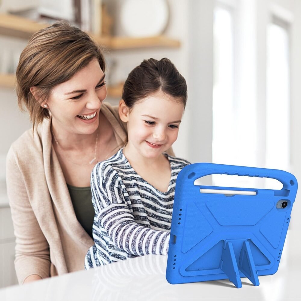 Compatible with iPad (A16) 11th Generation 11 Inch 2025 Kids Case,Lightweight EVA Kid Friendly Shockproof Protective Case,Handle Stand Heavy Duty Tablet Cover (Blue) - Image 5