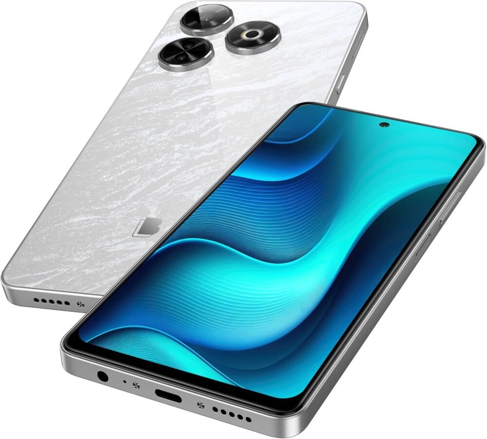 BLU G84 | 2024 | All-Day Battery | Unlocked | 6.8” FHD+ Infinity Dot Display | 256GB | Triple 50MP Camera | NFC | US Version | US Warranty | White - Image 5
