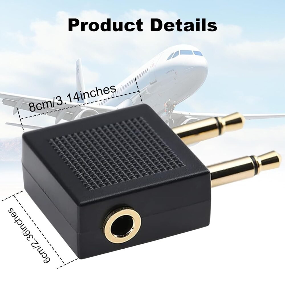 Replacement Headphone Cable and Airplane Adapter Compatible with Sony WH-1000xm5 WH-1000xm4 WH-1000xm3 MDR-XB950BT MDR-XB950N1 MDR-ZX770BN WH-xb910n WH-CH700N Headphones - Image 8