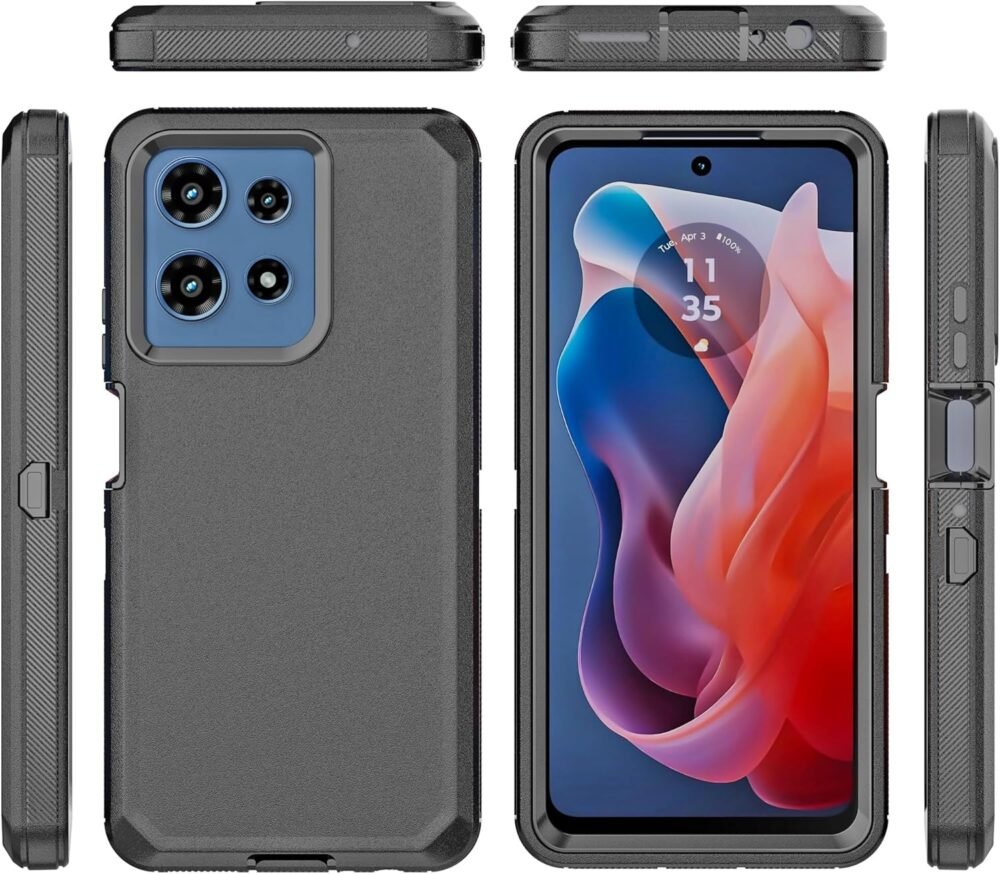 for Motorola Moto G 2025 XT2513V Phone Case, Full Body Protection Dual Layer Armor Case Shock Absorbing Protection Bumper Defender Rugged Case Cover for Motorola Moto G 5G 2025 6.7" Smartphone - Image 3
