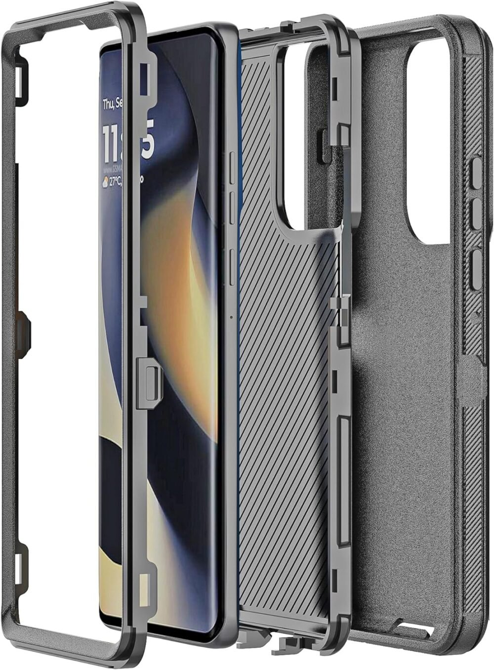 for Motorola Moto G 2025 XT2513V Phone Case, Full Body Protection Dual Layer Armor Case Shock Absorbing Protection Bumper Defender Rugged Case Cover for Motorola Moto G 5G 2025 6.7" Smartphone - Image 4